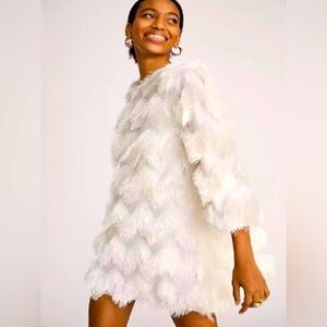 Hutch for Anthropologie Fringe mini dress size Med. Excellent shape , runs big